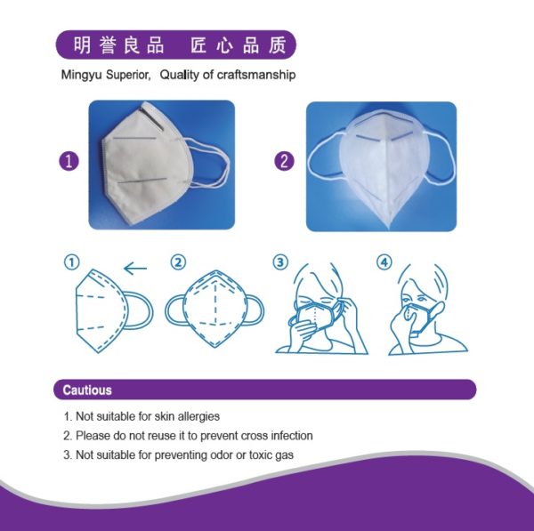 MASCARILLA KN95 C/4 CAPAS CAJA 20 UNIDADES - Imagen 2