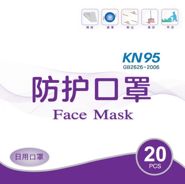 MASCARILLA KN95 C/4 CAPAS CAJA 20 UNIDADES - Imagen 3